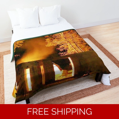 Le Studio Comforter Fire in the Sky Sept 2019